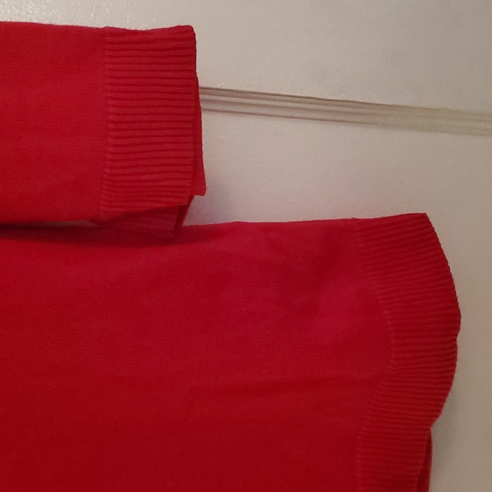 Red cotton sweater - Picture 3 of 6